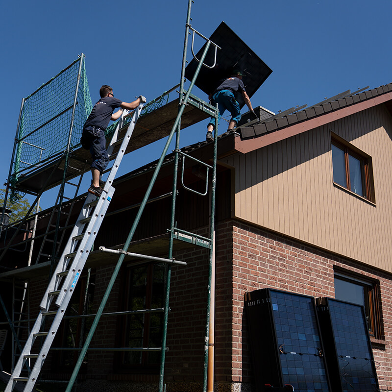 Montage PV-Anlage Einfamilienhaus