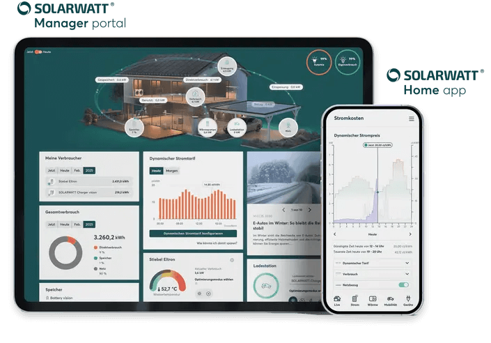 SOLARWATT - Manager portal und Home App