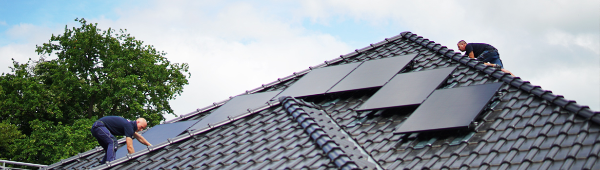 Installation von Solarmodulen