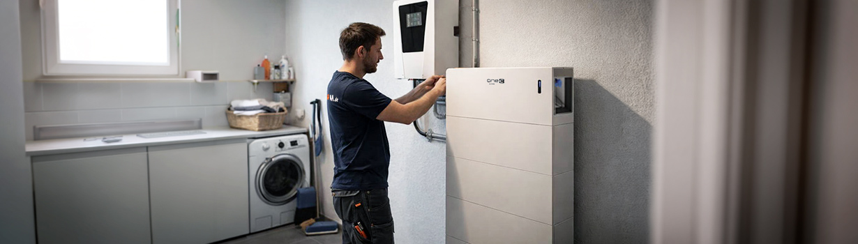 meinStrom.de Monteur installiert E3/DC one 