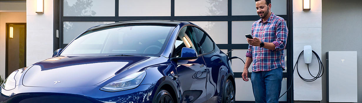 Tesla Titelbild mit Produkten