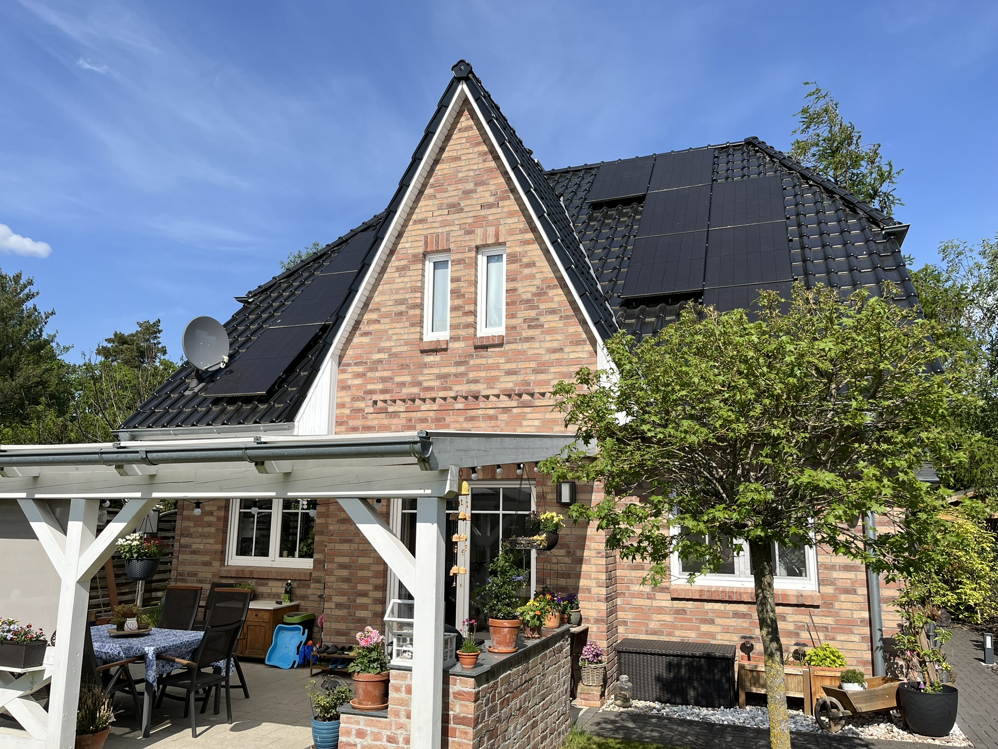 Photovoltaikanlage auf einem Wohnhaus in Oranienburg